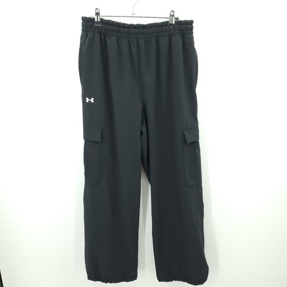 Under Armour UA Rival Woven Women's Cargo Pants M Black - Picture 2 of 16